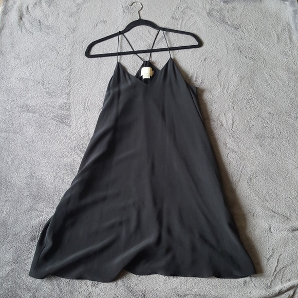 Cynthia Rowley  black silk slip dress, size S - Picture 1 of 4